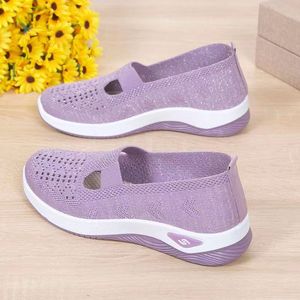Nuevos zapatos de Madre de mediana edad y ancianos tejidos transpirables suela blanda para mujeres solteras - Product Image 6