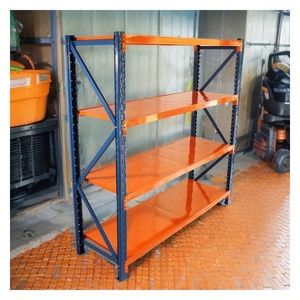 ชั้นวางของและโชว์แบบตะแกรง5ชั้น200กก. 300กก. 500กก. วัสดุสำหรับเก็บของในโกดัง - Product Image 4