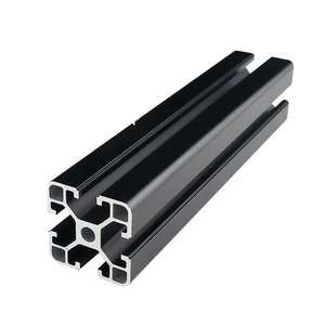 4040 personalizzato di fabbrica 4080 6000 serie profili in alluminio nero per elettroforesi da Champagne industria T Slot V taglio servizio - Product Image 4