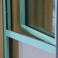 Ventanas de Aluminio con Aislamiento Térmico y Marco Delgado, Diseño de Esquinas Redondeadas para Oficina, Hogar, Villa, Restaurante
