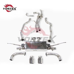 Échappement Catback VORTEX SUS304 Valvetronic pour AUDI Q7 3.0T/3.6 2005-2015 Quad Tips Direct Bolt-On - Product Image 5
