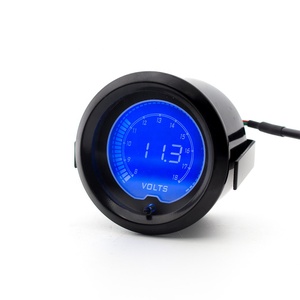 ยี่ห้อใหม่รถขนาด 2 "52 มม.<span class=keywords><strong>EVO</strong></span> 7 สี LCD Voltmeter เครื่องวัดแรงดันไฟฟ้า 8 -18 โวลต์รถขนาด - Product Image 6