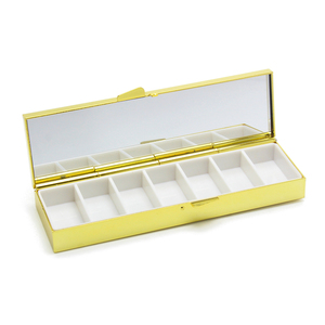 Organisateur de pilules à 7 compartiments, boîte de rangement pour médicaments et capsules, boîte à pilules hebdomadaire, DIY, en métal et plastique, étui à pilules pour 7 jours - Product Image 2