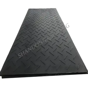 Slagvastheid Zwarte Kleur 1220X2440Mm Bescherming Matten Hdpe Board Bescherming Grond En Weide