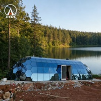 Tente dôme en verre sur mesure 6M/7M/8M, maison de glamping de luxe en plein air pour la famille