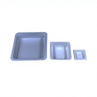Paquete de 125 recipientes y platos desechables de PP medianos para pesaje, bandejas cuadradas de 100 ml, antiestáticos, de fácil vertido, para laboratorio, pedido personalizado