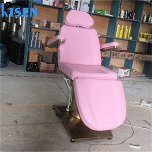 KISEN <b>Electric</b> 3/4 Motors Modern <b>Electric</b> Adjustable Massage Bed Gold Base Head Spa Bed Medical Cosmetic Treatment Beauty Bed - Product Image 2
