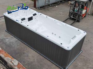 Baignoire autoportante extérieure Smart Jacussi Amérique du <span class=keywords><strong>Nord</strong></span> Baignoire à glace pour 10 personnes Piscinas de natation en fibre de verre acrylique - Product Image 4