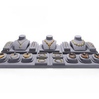 Lot de présentoirs à bijoux en gros pour boucles d'oreilles, bagues, colliers – Présentoir de comptoir avec plateau – Accessoires de présentation de bijoux