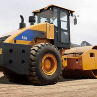 Rouleau compresseur routier SEM526 à tambour unique de 26 tonnes, prix usine, machine de construction routière