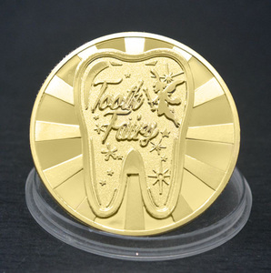 Pièce de monnaie plaquée or Twinkle the Tooth Fairy 40x3mm Silver Tooth fairy Lucky Coin Token - Product Image 3