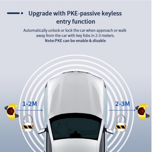 Kit clé intelligente EasyGuard PKE compatible avec Benz avec bouton de démarrage à pression d'origine, entrée sans clé DC12V, mode valet/paramétrage de verrouillage/déverrouillage - Product Image 3