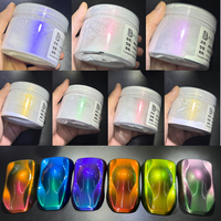 Pigment Chromaflair Caméléon 10-15µm à Effet de Couleur Changeante pour Peinture Chromée Aurore Blanche en Vrac