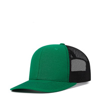 Gama alta personalizada de fábrica con malla de perfil alto en blanco liso trasero Golf 6 Panel Sports Nets Trucker Caps