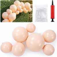 Kit d'arche de guirlande de ballons gonflables réutilisables en PVC, 7 ballons connectés pour anniversaires, mariages, événements en plein air et décorations de fête