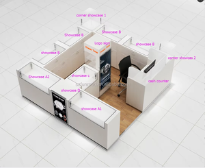 Vitrine de présentation de montres de conception moderne et nouvelle pour les centres commerciaux de détail, intérieur OEM/ODM, <span class=keywords><strong>bois</strong></span>, métal, verre, LED, matériaux acryliques, 3 ans - Product Image 6