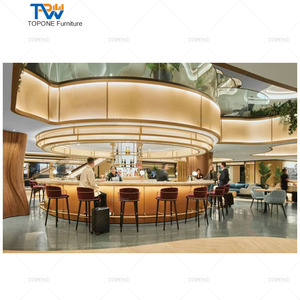 Fábrica de China, muebles de <span class=keywords><strong>Bar</strong></span> de alta calidad, moderno restaurante redondo, Hotel, salón, <span class=keywords><strong>Bar</strong></span>, diseño de mostrador - Product Image 1