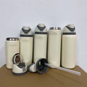 Cross-border New Double Drinking Fruit Cup <b>Large</b> Capacity Stainless Steel Thermos Outdoor Portable Sports <b>Kettle</b> for Children - Product Image 2