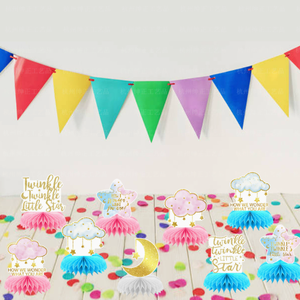 DAMAI - Decoración de Mesa de Panal de Abeja para Fiestas de Cumpleaños de Niñas, Revelación de Género, Centro de Mesa de Papel - Product Image 4