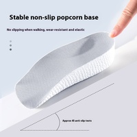 Semelles intérieures sportives EVA rehaussantes de 1,5 cm pour hommes avec soutien de la voûte plantaire à sept points, demi-semelles invisibles pour femmes, pour chaussures plates