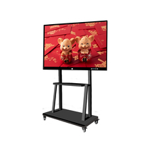 Tableau blanc interactif CHAOFU 55 65 75 85 86 98 110 120 pouces avec écran tactile et supports, affichage LCD pour conférences, magasins, bureaux, écoles