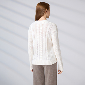 Wholesale High-Quality Winter Lady Long Sleeve <b>Jumper</b> Custom <b>Pullover</b> Knitwear Women’s Cotton Knit Sweater - Product Image 6