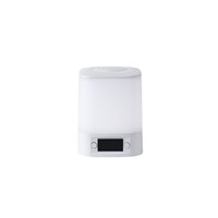 Lampe de chevet moderne minimaliste en verre avec télécommande tactile, lumière blanche géométrique, rechargeable, lampe de chevet pour chambre à coucher, lampe pour bébé