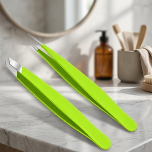 Juego de Pinzas para Cejas de Acero Inoxidable con Punta Puntiaguda, Duraderas y de Estilo Moderno - Product Image 2