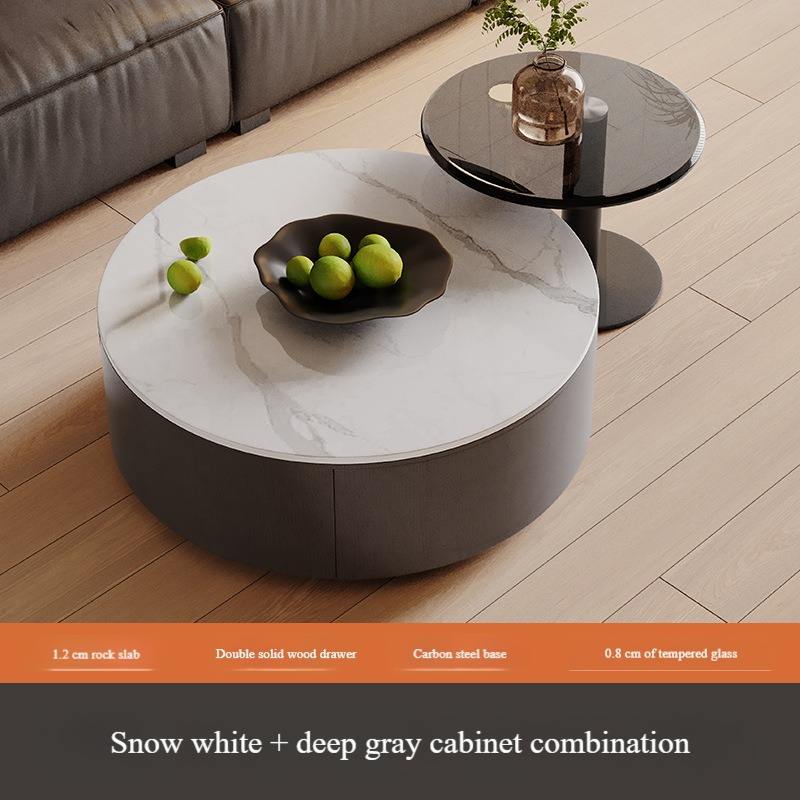 ardoise blanche montagne de neige + armoire gris foncé