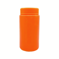 Hot HDPE 175cc 200cc Bouteille de médecine Orange Pilule Bouteille Capsule Bouteille Pot en plastique