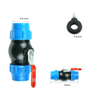 Alahot OEM/ODM PE a prueba de fugas/tubo de núcleo de acero Kit de válvula de bola de conexión rápida Accesorios completos para sistemas de riego - Product Image 5