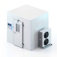 Équipement de réfrigération modulaire industriel pour chambre froide, chambre froide de plain-pied pour le stockage de produits de la mer surgelés