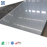 Tôles en acier inoxydable série 300 finition BA 304 316, surface brillante recuite, fournisseur de découpe et de pliage sur mesure
