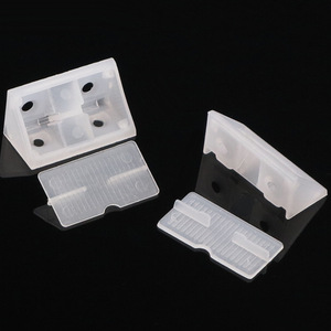 Support d'angle transparent en plastique Xiangzhen 25 mm avec couvercle pour quincaillerie de meubles et armoires - Product Image 1
