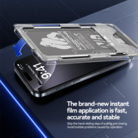 Nouvelle conception, lot de 3 protections d'écran ESD pour iPhone 18 Pro Max 17 16 15 14 13 12 11 Plus, verre trempé, installation facile avec outil