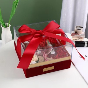 Wholesale Custom Acrylic Gift Box Luxury Small Wedding Christmas Clear Acrylic Gift Box Packaging