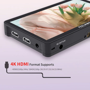 6นิ้ว <span class=keywords><strong>FEELWORLD</strong></span> <span class=keywords><strong>F5</strong></span>โปร3D V4 LUT 4K เอาท์พุท HDMI เอาท์พุทหน้าจอสัมผัสสำหรับกล้อง DSLR จอภาพฟิลด์มอนิเตอร์ - Product Image 3