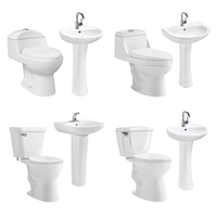 Offre Spéciale Vente en Gros Toilettes Céramiques Économiques pour Salle de Bain, WC Monobloc à Double Chasse d'Eau