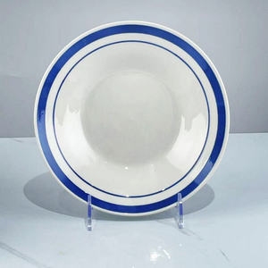 Vajilla carta línea estilo simple <span class=keywords><strong>sopa</strong></span> hogar plato de cerámica - Product Image 4