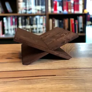 JUNJI Libro y soporte bíblico Metal y madera para el hogar Iglesia Escuela y biblioteca Decoración de otoño Esencial - Product Image 5