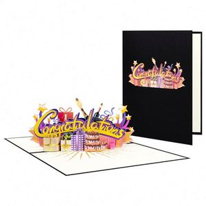 การ์ดอวยพร 3 มิติแบบป๊อปอัพสำหรับงานฉลองสำเร็จการศึกษา - Product Image 1