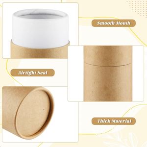 Custom Colorful Eco Friendly <b>Biodegradable</b> Kraft <b>Paper</b> Cylinder Boxes Matt Lamination Embossing Magnetic Closure for Cosmetic - Product Image 3