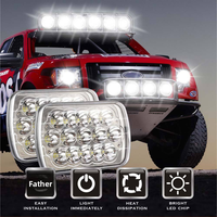 Nouveau projecteur de travail LED 45W 12V pour voiture, phare de camion 7 pouces, éclairage de toit universel pour véhicule tout-terrain, 4500 lumens 6000K