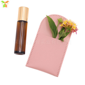 Funda de Cuero para Botella de Fragancia Ambiental de 10 ml, Funda de Cuero para Almacenamiento de Flores Secas, Funda de Cuero para Perfume de Coche - Product Image 3