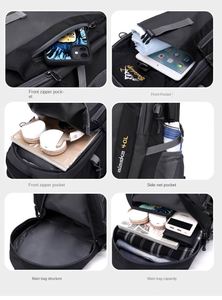 Mochila de senderismo al aire libre 40l Bolsa de viaje ligera de gran capacidad <span class=keywords><strong>Mochilas</strong></span> escolares de ciclismo impermeables para hombres y mujeres - Product Image 6