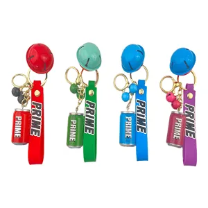 Lilangda Prime Drink Can Keychain Charm Transformers Optimus Keyrings 3d Key rings Bag Pendant Gift Items Hydration Prime Keyc