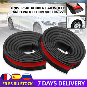 Universal Pair Rubber Car Mudguard <b>Trim</b> <b>Wheel</b> <b>Arch</b> Protection Moldings for Most Cars Trucks SUVs Car Styling Moulding 1.5Mx3.8CM - Product Image 1