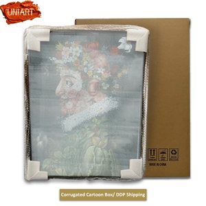 UNIART <strong>Custom</strong> Handmade Surrealism Flower Man Figure Acrylic Oil Painting <strong>Artwork</strong> Textured Figure Portrait Oil Painting <strong>Artwork</strong> - Product Image 6