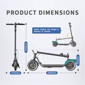 Patinete Eléctrico Plegable K10 de 36V con Luz Integrada, Neumático Grande para Adultos, Asistencia de Movilidad, 350W, Scooter de Golf - Product Image 2