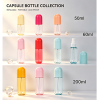 Contenant cosmétique de luxe rose bleu orange jaune rouge, emballage pour soin de la peau, flacons pulvérisateurs 50ml 60ml 200ml, flacon capsule